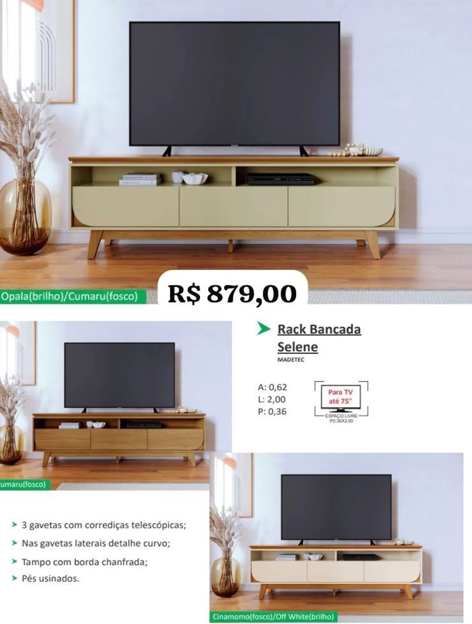 Rack bancada 2,00m - Promoção 