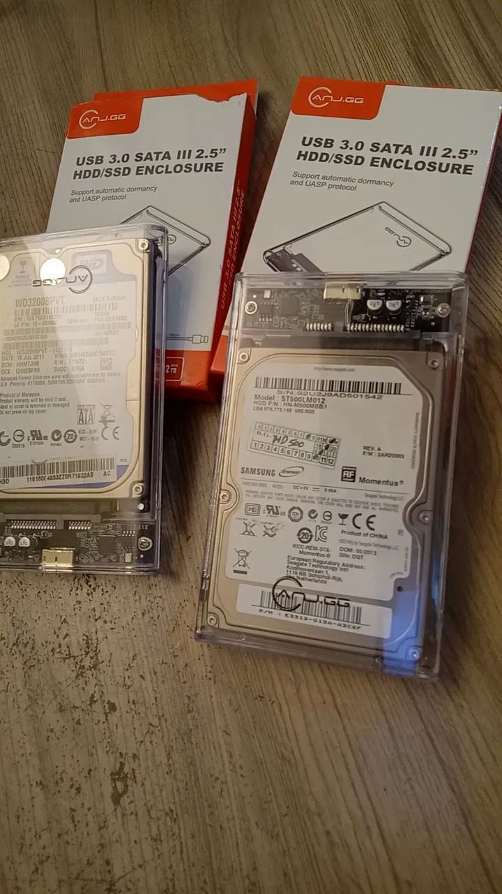 Par de HDs 500Gb e 320Gb + Case acrílico  - Foto 3