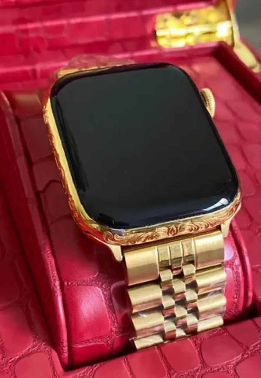apple watch série 7 24 kt gold - Foto 2