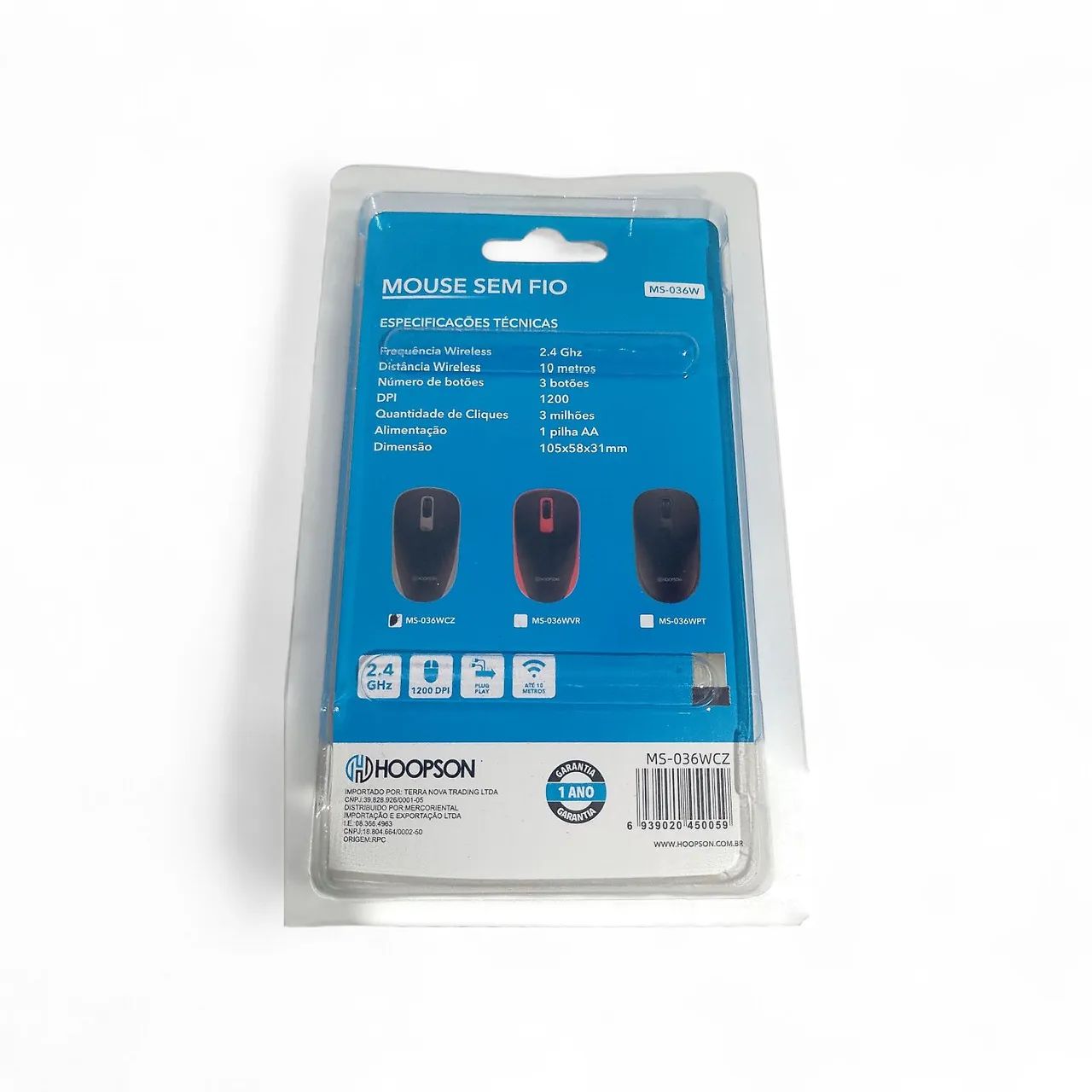 Mouse hoopson sem fio cinza  - Foto 2