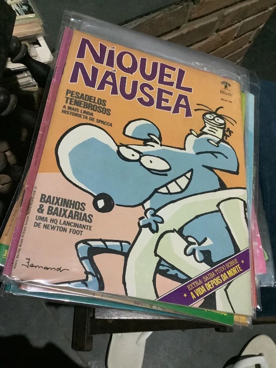 Níquel Náusea - Coleção Completa 1 a 25 + Raridades da Press - Fernando Gonsales - HQ Naci - Foto 3