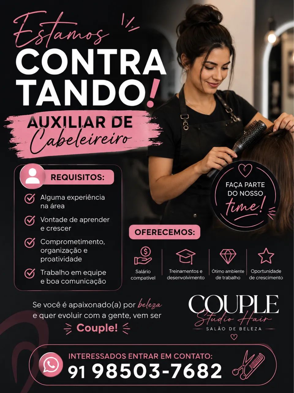 Auxiliar de cabeleireiro 