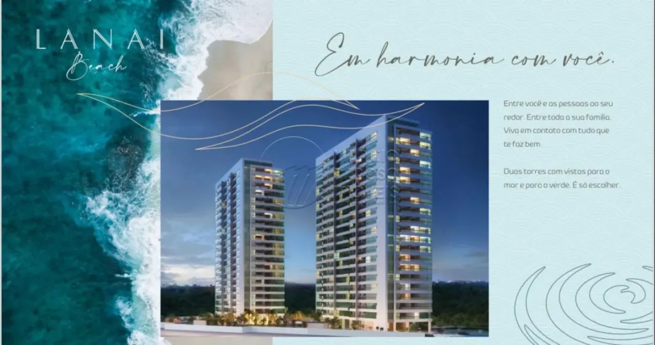 Apartamento com 3 Quartos e Varanda à Venda no Edf Lanai Beach