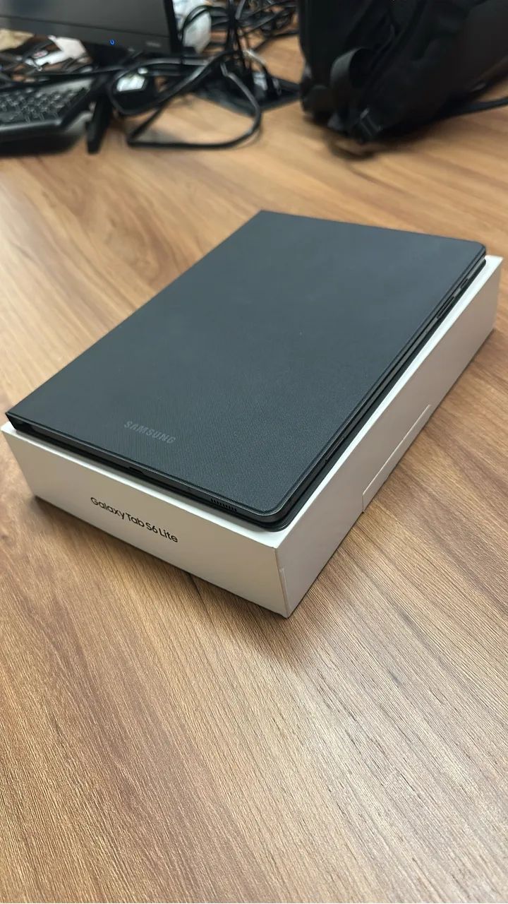 Tablet s6 lite - 64gb / caneta + capa (caixa original) 