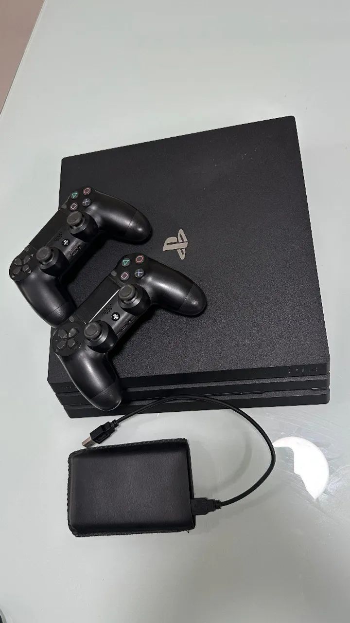 PS4 Pro 2tb SSD com 2 controle e 4 jogos - Foto 4
