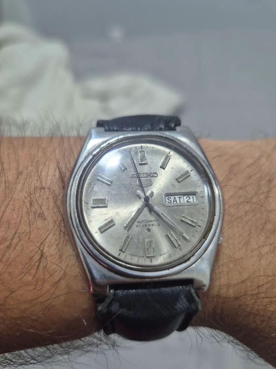 Relógio SEIKO 5 AUTOMÁTICO  PRATA   -   REVISADO