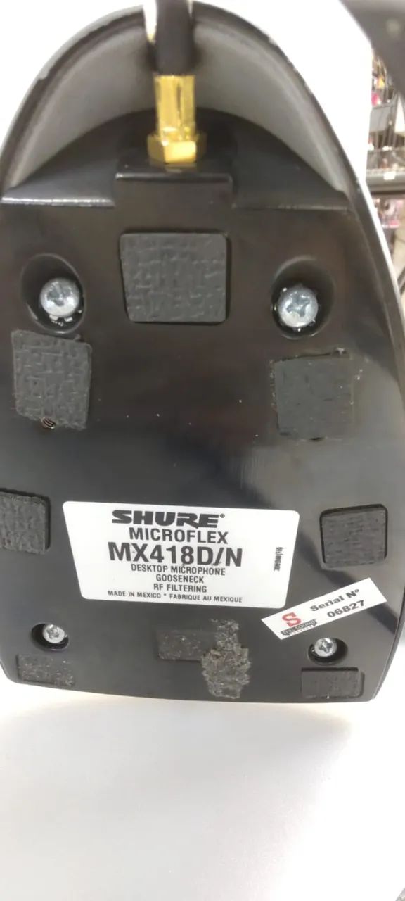 MICROFONE GOOSENECK SHURE MX418 DN POUCO -USO  - Foto 2