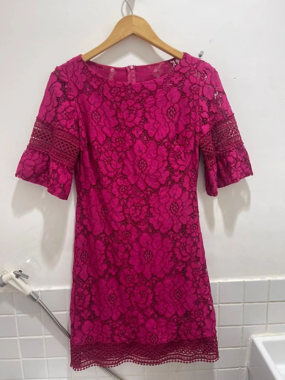 Vestido renda Ralph Lauren 