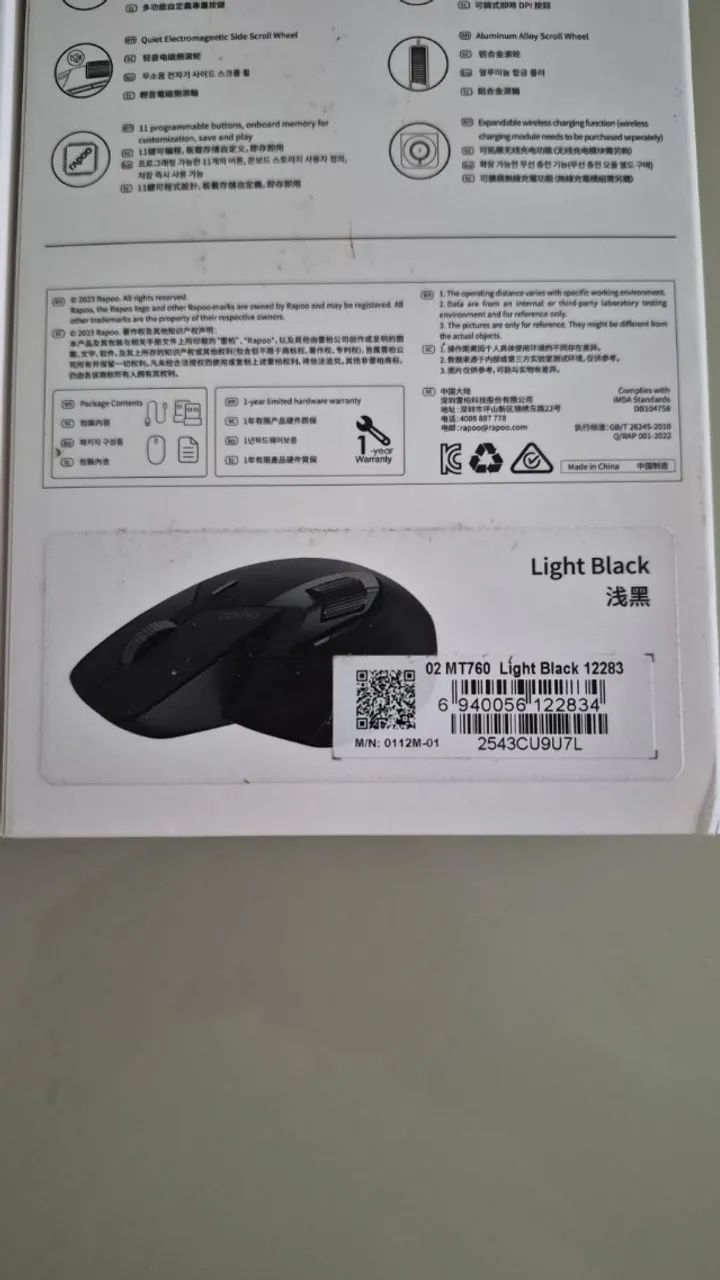 Mouse Multimodal Rapoo MT760 - Foto 5