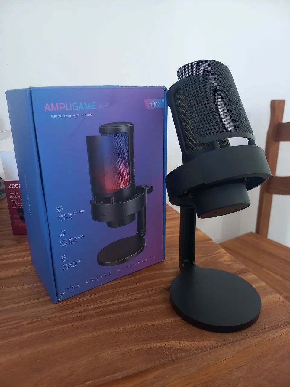 MICROFONE USB FIFINE RGB A8 (NOVÍSSIMO)