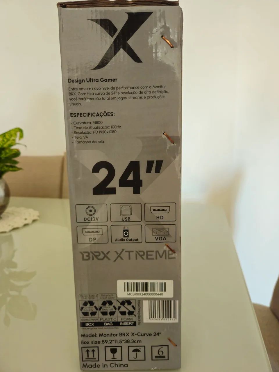 (LACRADO) Monitor Gamer 24 polegadas Curvo 100HZ - Foto 4