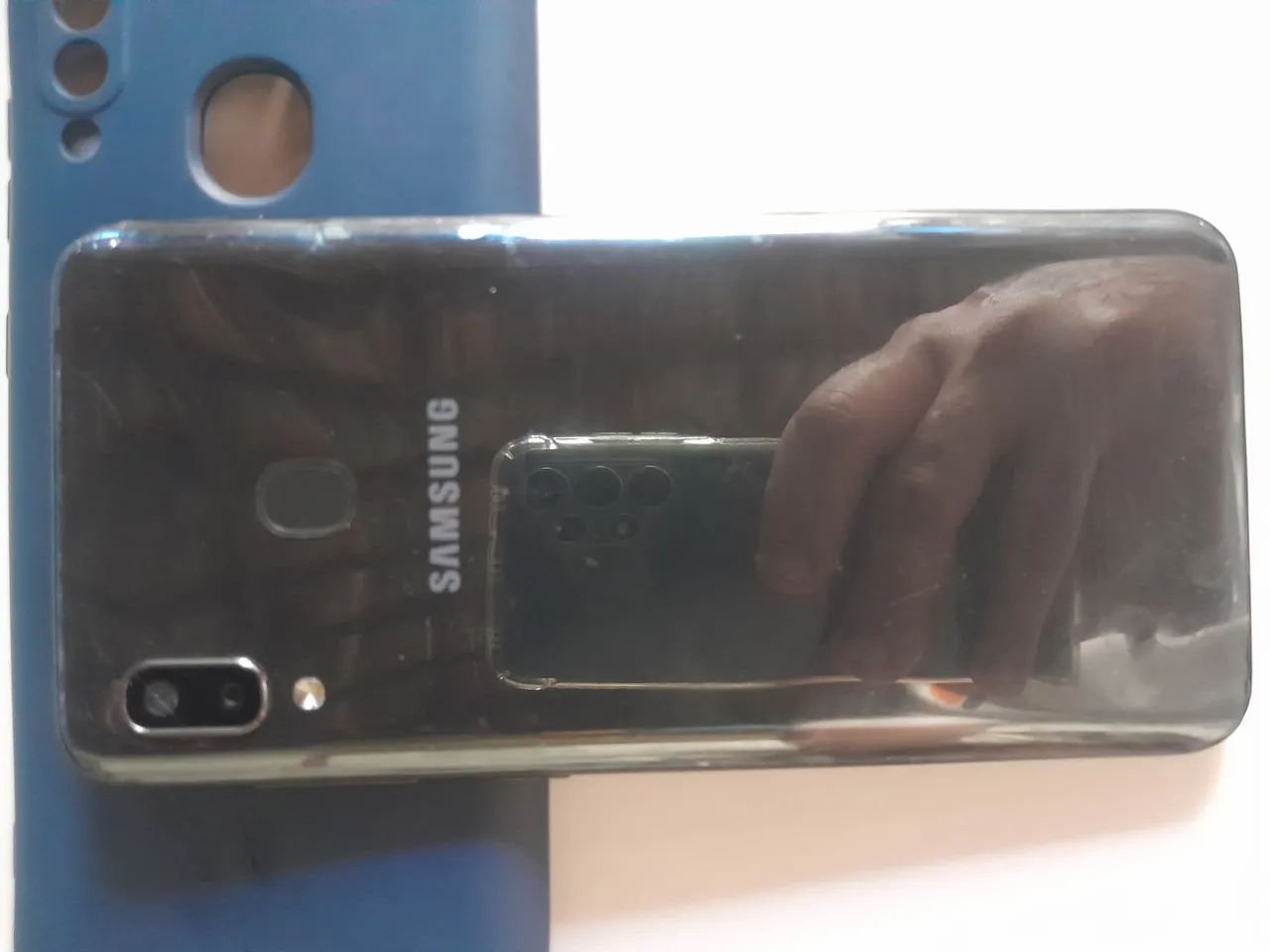 Samsung galaxy A20 biometria capa carregador  - Foto 5