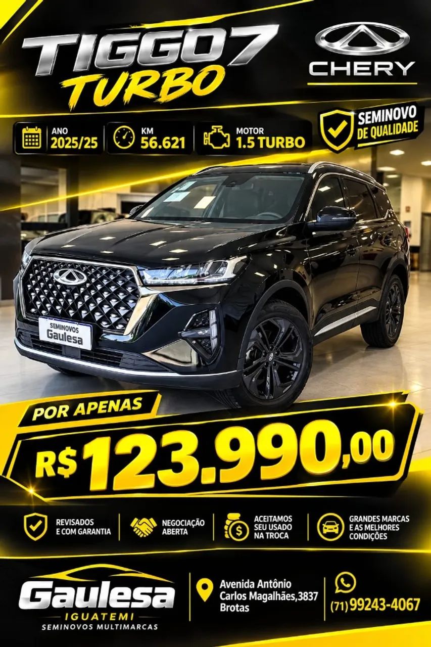 Caoa Chery Tiggo Tiggo 7 SPORT 1.5 Turbo Flex 16V Aut. 2026