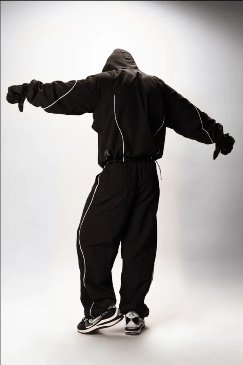 CASACO SHUI OVERSIZED NYLON TRACKSUIT RACING - Foto 5