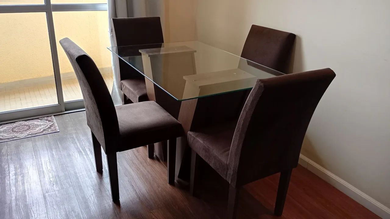 Mesa de jantar com 4 cadeiras,sem avarias.Linda! - Foto 5