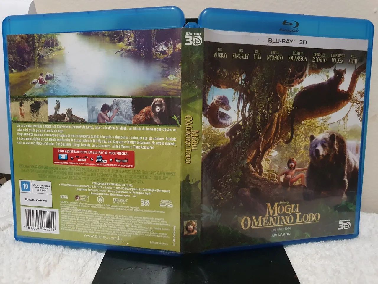 Bluray 3D Mogli o menino lobo Disney Original - Foto 3