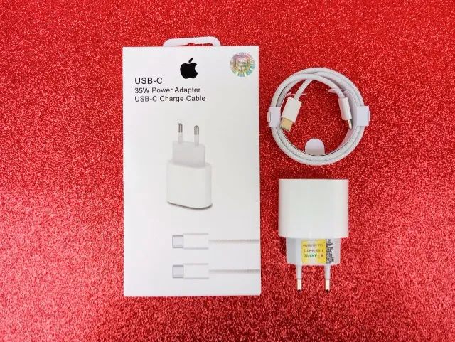 Carregador IPhone 15 Pro Max/15/15 Pro/15 Plus/16 Completo USB C Tipo C 35w