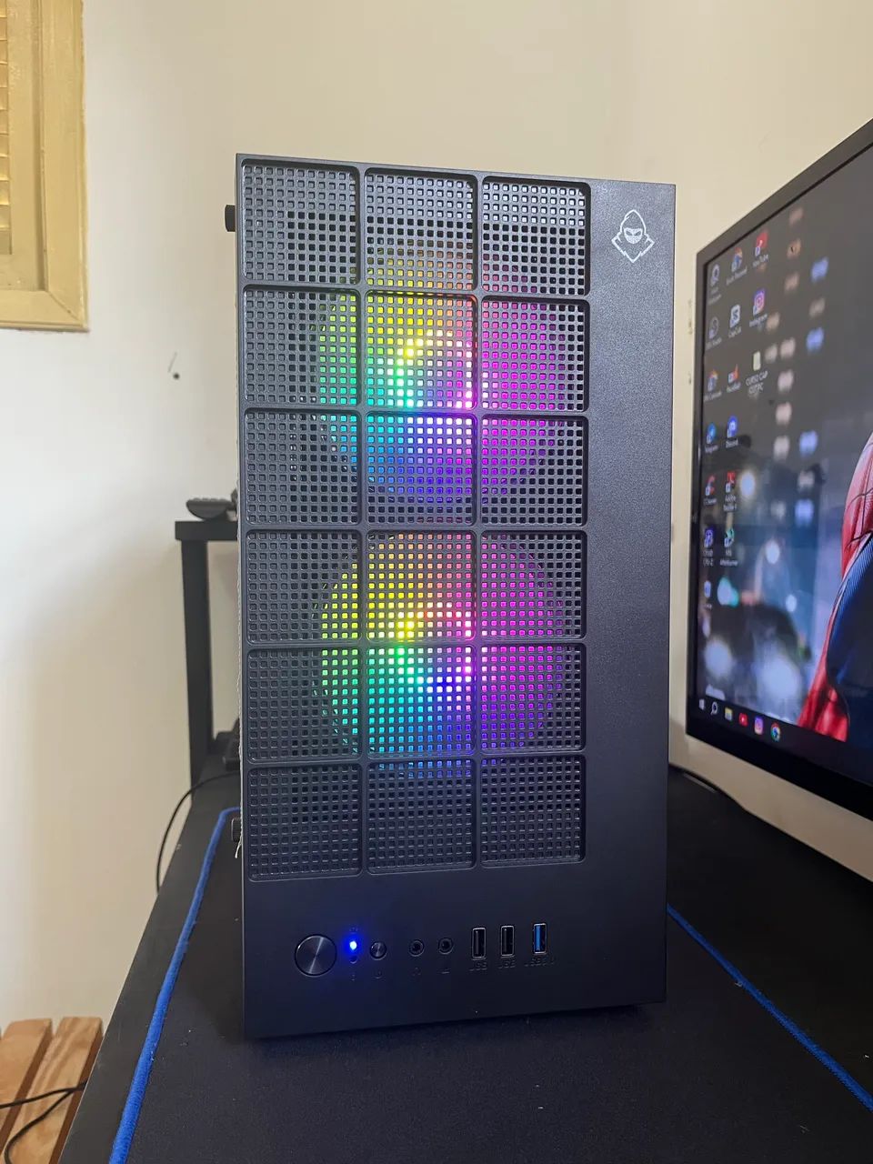 PC gamer completo com mesa e TV - Foto 4