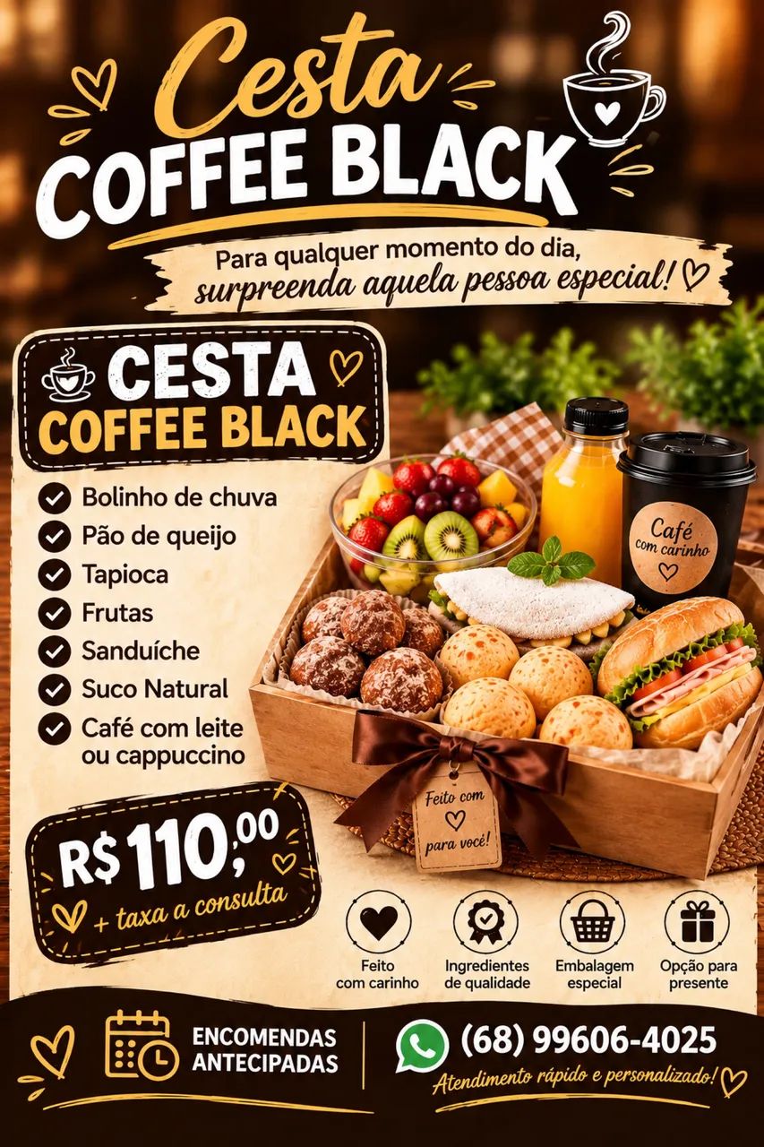 Cesta de café da manhã 