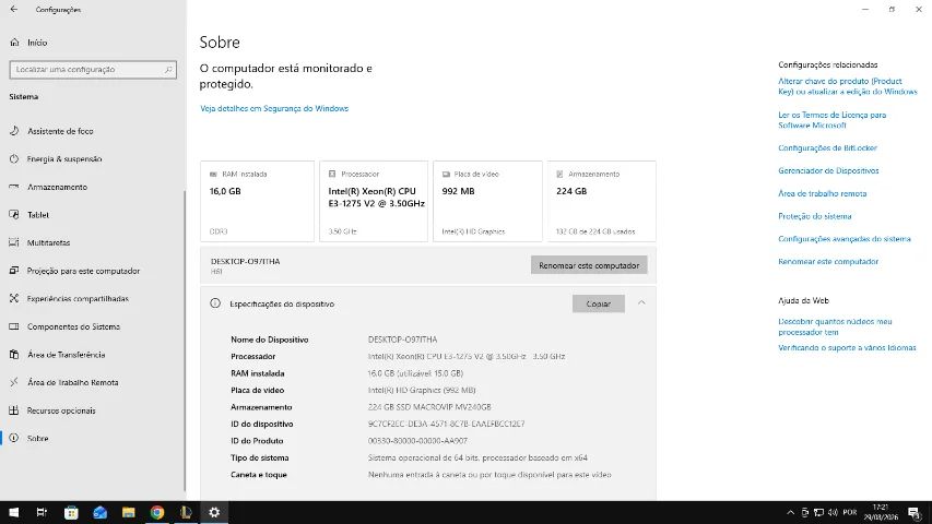 CPU Gamer/Multimídia com RGB - Xeon + 16GB RAM + SSD - Foto 3