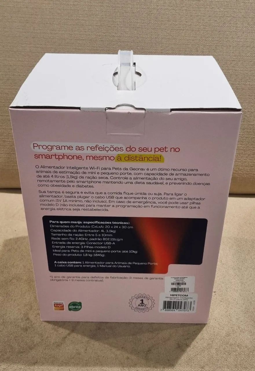 Comedouro Pet automático inteligente com Wi-Fi Geonav NOVO na caixa  - Foto 3