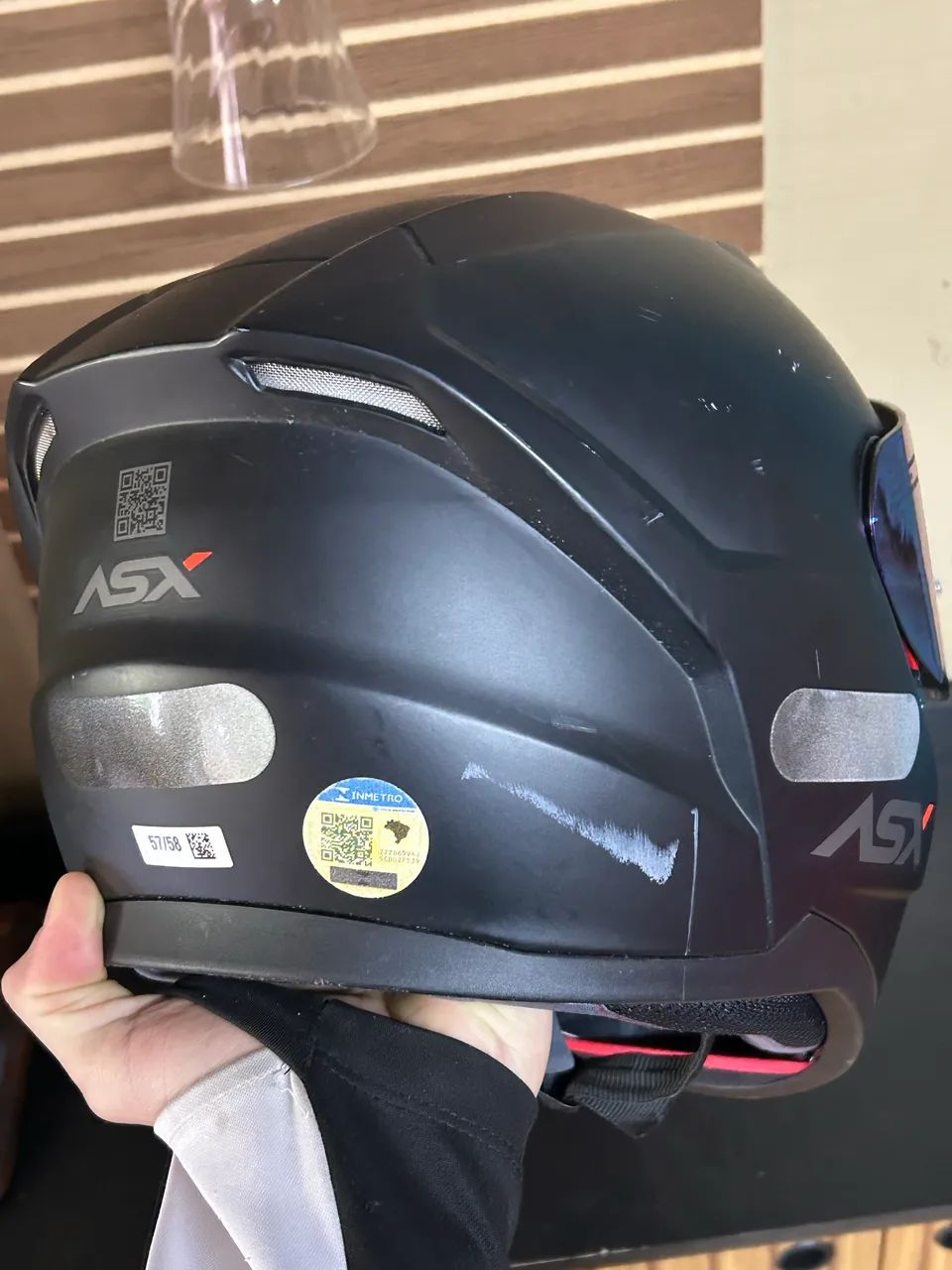 Capacete ASX City Preto Fosco  - Foto 4