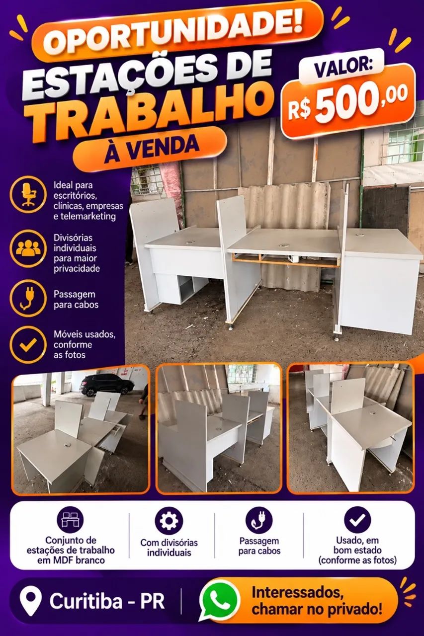 Balcão para recepção 