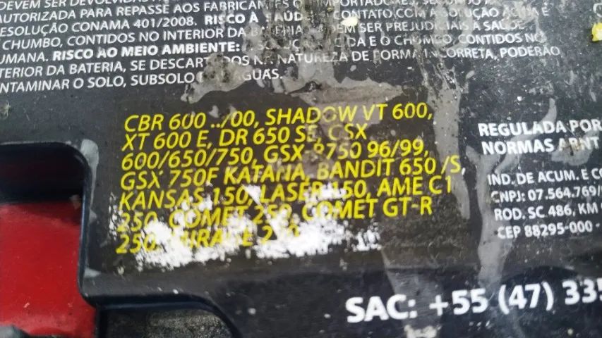 Bateria de moto ERBS ETX 9BS  - Foto 2