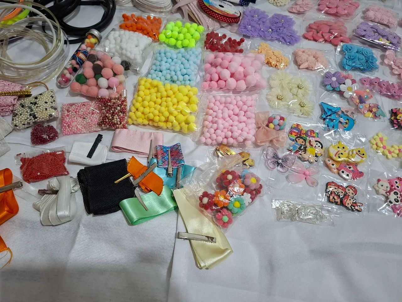 Peças artesanato para laços infantis  - Foto 5