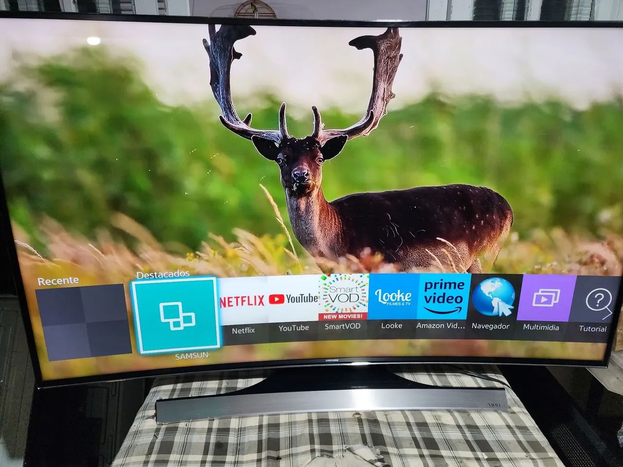 TV 55 SAMSUNG SMART 4K CURVADA - Foto 2