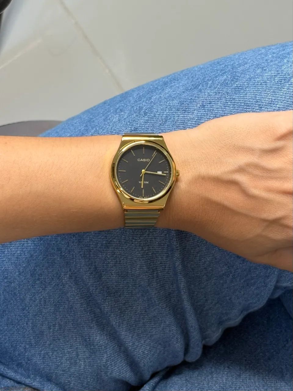 Relógio Casio Dourado 
