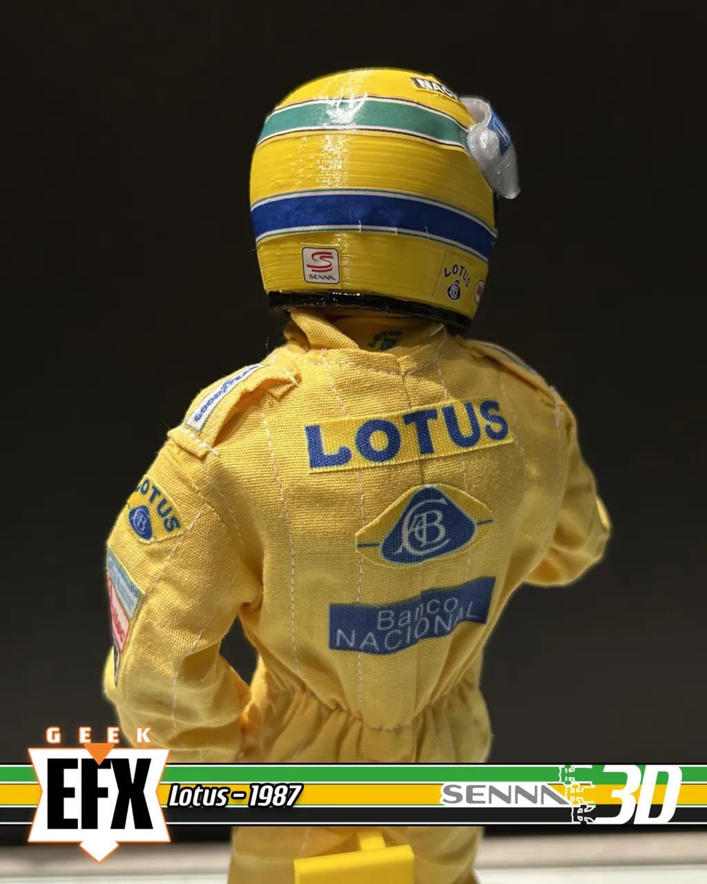 Kit Ayrton Senna 1/6 - Lótus Amarela - Foto 4