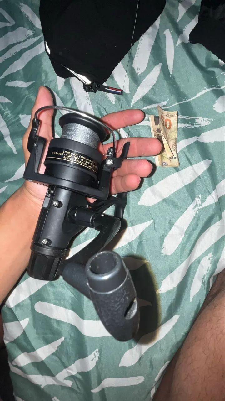 Kit molinete shimano mais vara des pesca  - Foto 4