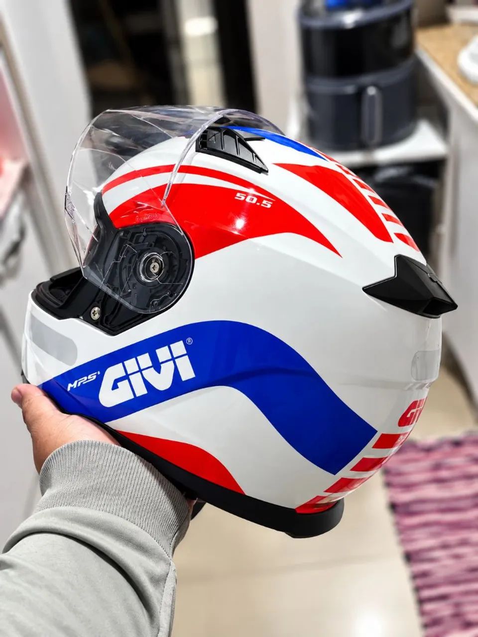 Capacete GIVI HPS 50.5 Branco - Ótimo estado