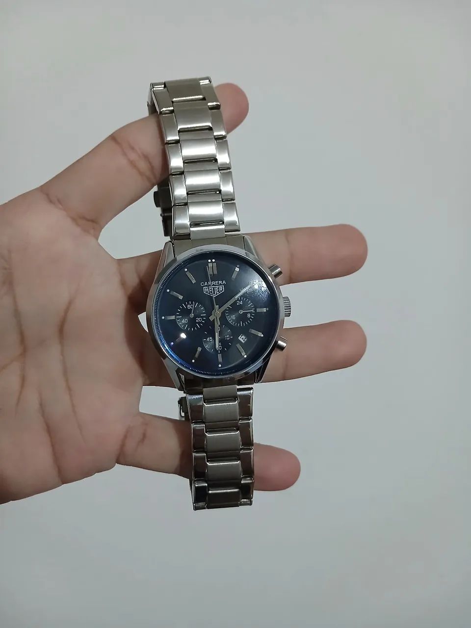 Relógio Estilo Carrera Primeira Linha - Aço Inox - Foto 2