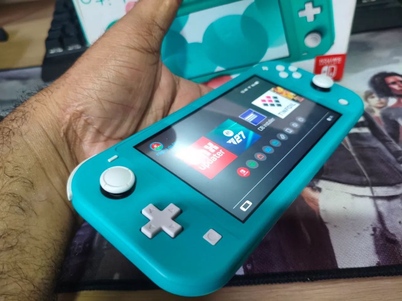 Nintendo switch lite d3sbl+queado# vendo/troco - Foto 2