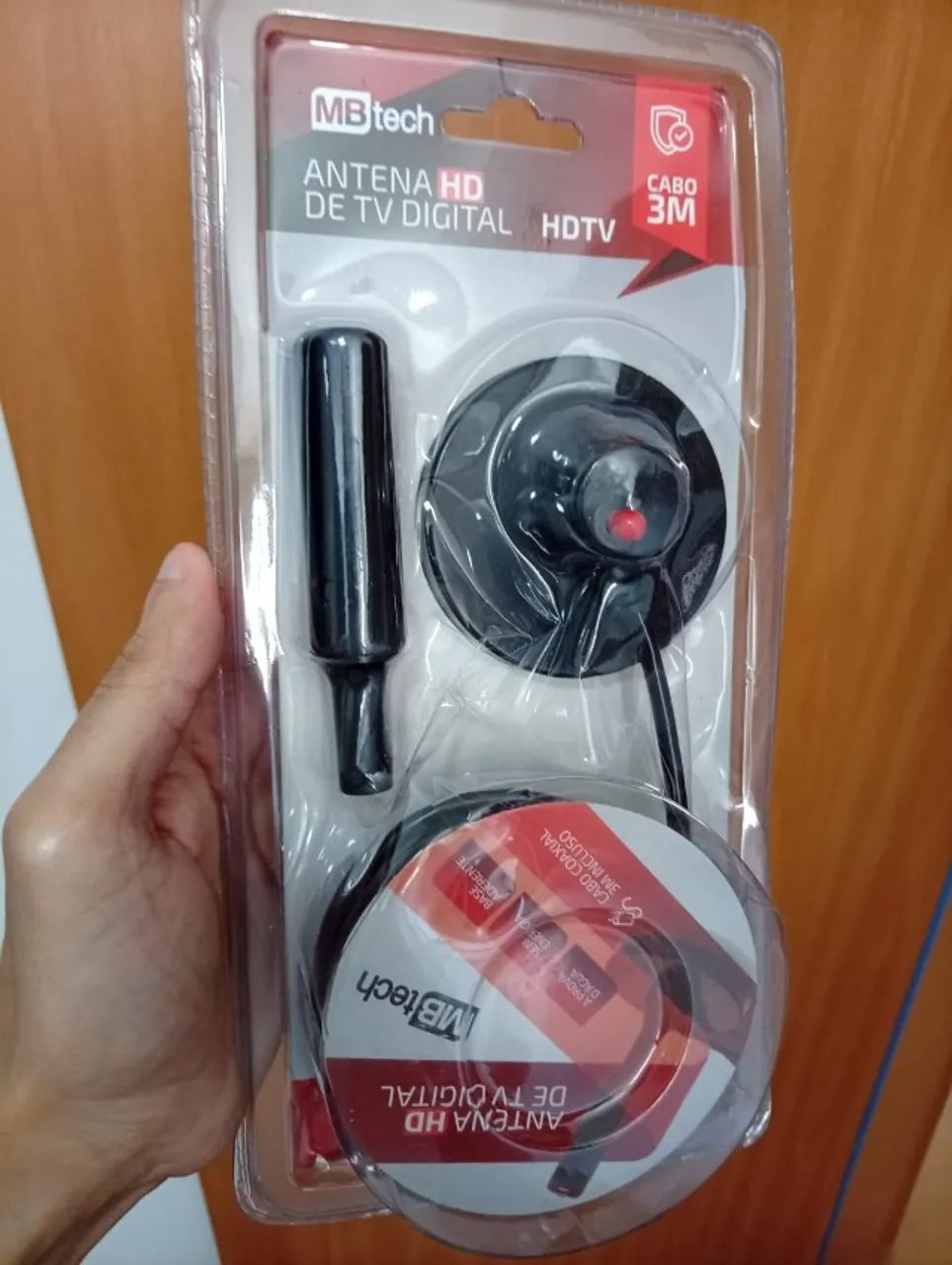 Antena Digital Interna Externa Tv Hd Cabo 3m