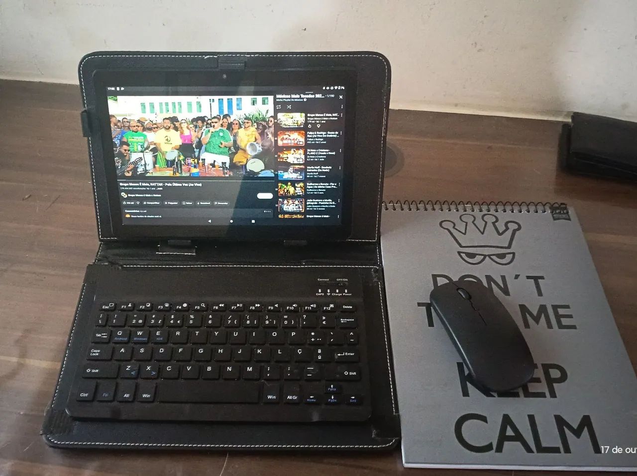 Tablet Multilaser 4G 64Gb + Teclado e Mouse bluetooth + Case 