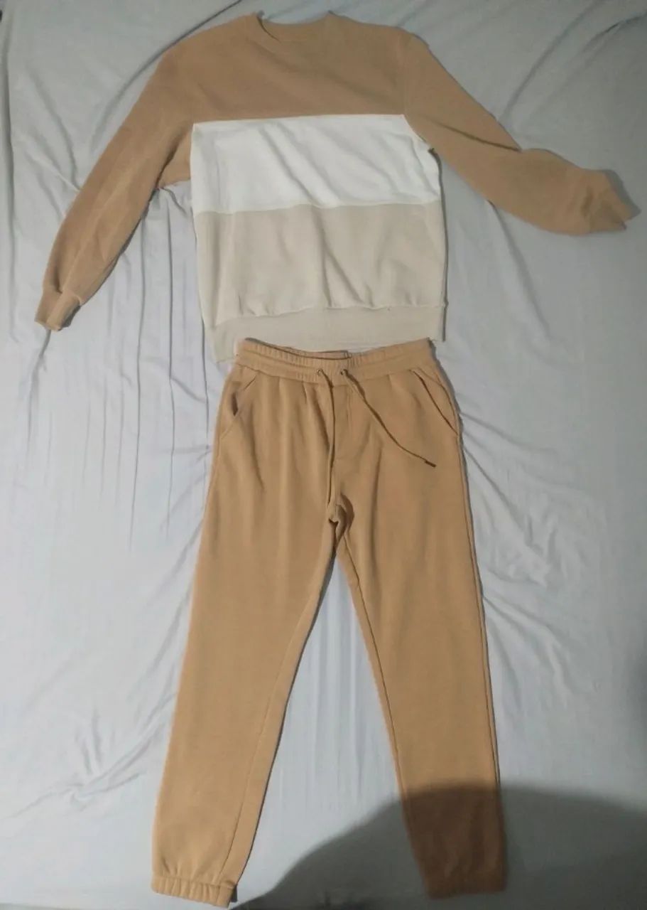 Kit moletom pool bege m
