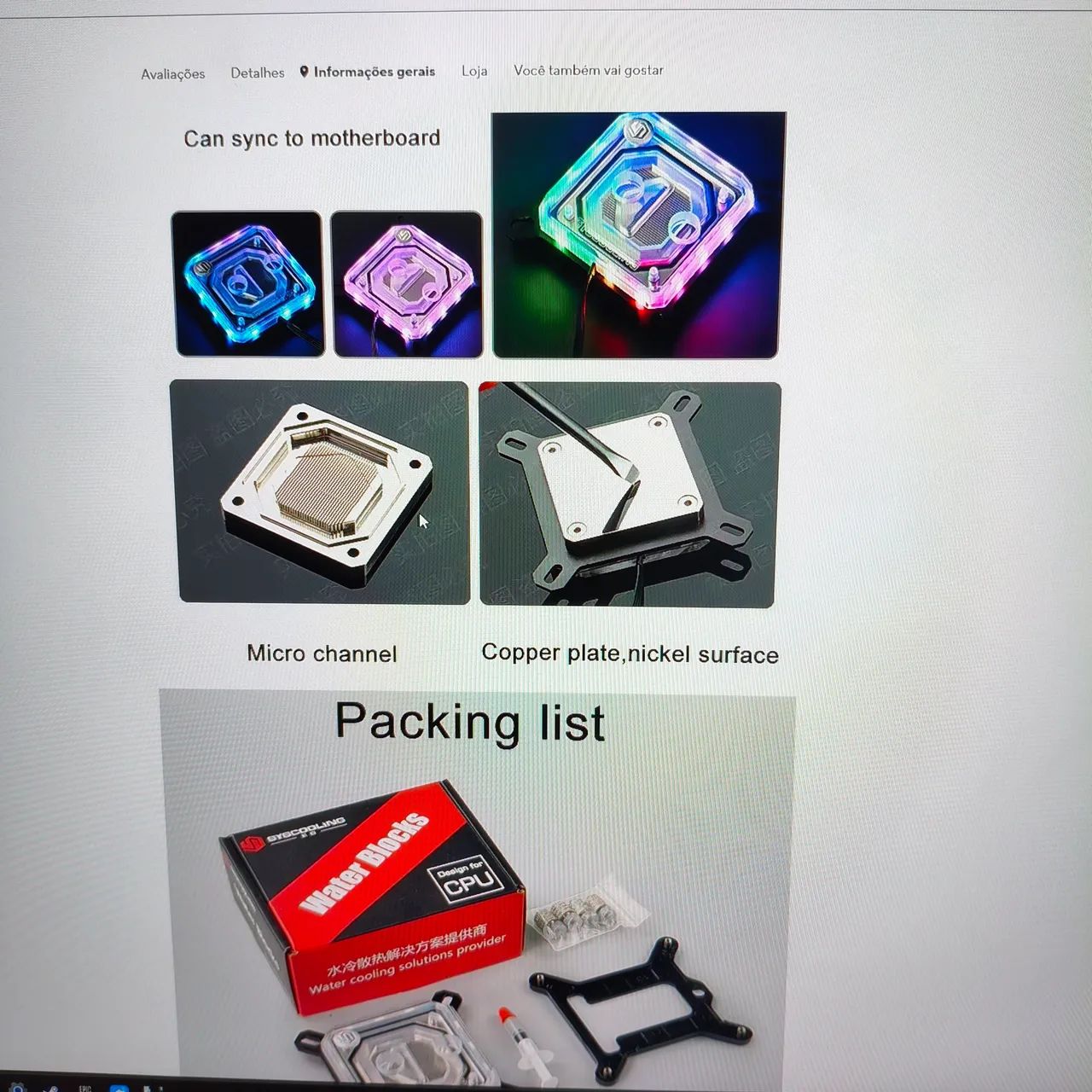 Water cooler custom Intel  - Foto 2