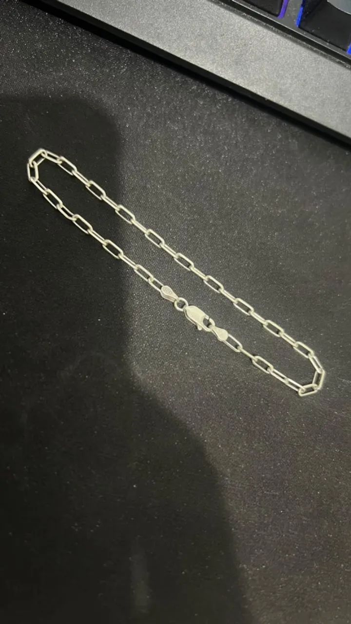 Pulseira Prata 925 3mm - Elo Cartier