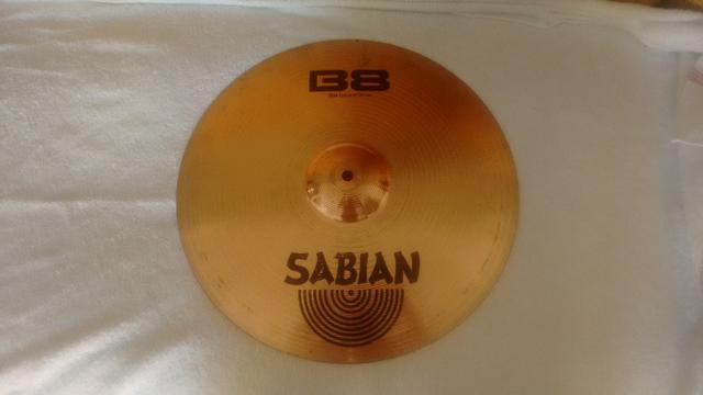 Prato Sabian B8 , Crash 16 polegadas , Usado