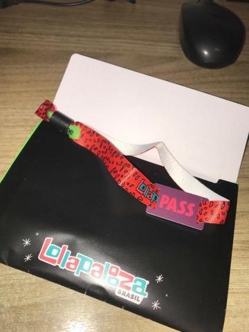 Lolla Pass - pulseira lollapalooza 2019 - ingreso no valor de 1º lote com desconto next