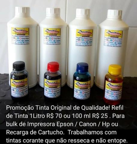 Tinta Corante para Impressora com Bulk Epson/ Canon / Hp ou Kit Recarga de Cartuchos - Foto 3
