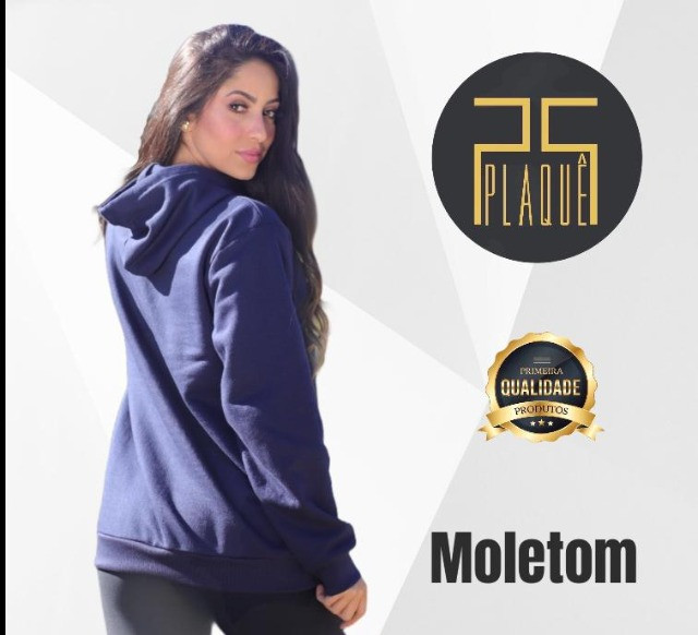 Moletom Feminino Plaquê Novo - Foto 2
