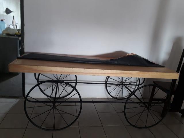 Carrinho de ferro com Mesa - Foto 6