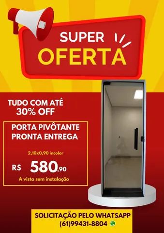 Porta Pivôtante 2,10x0,90