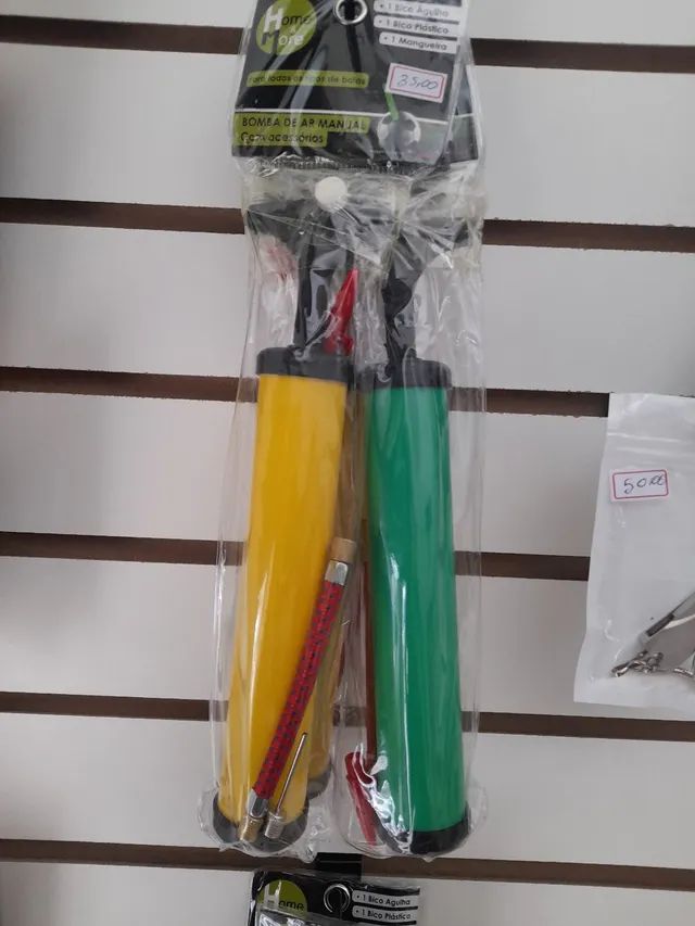 Bomba de encher bola.pneu de bicicleta e mais