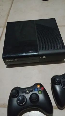 Desbloqueado LTU Console Xbox 360 Slim Novo - Black Games