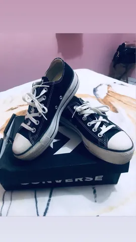 Tênis Converse All Star Chuck Taylor - Preto (Plataforma), Tênis Feminino All  Star Usado 88990152